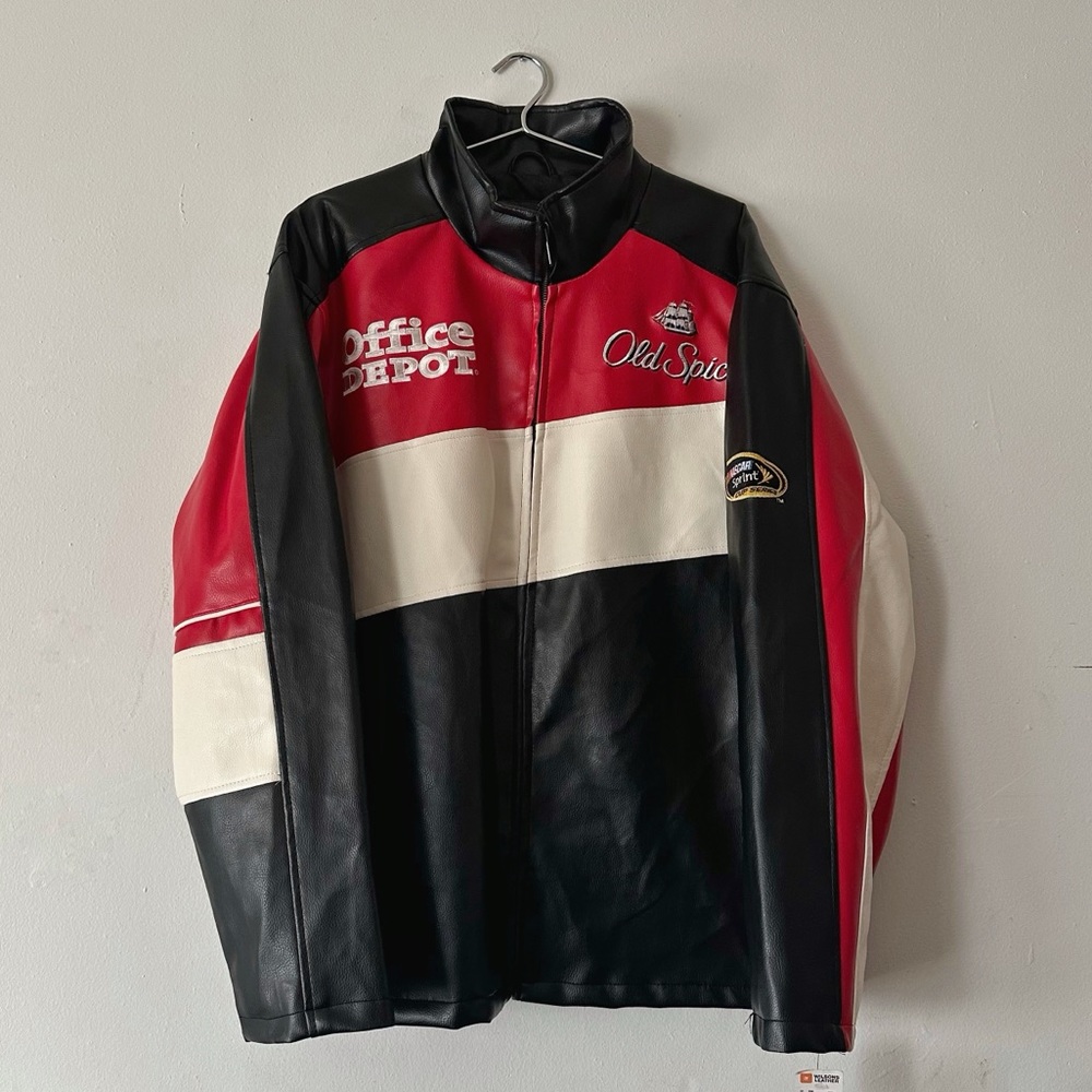 Nascar Red and Black Bomber Jacket